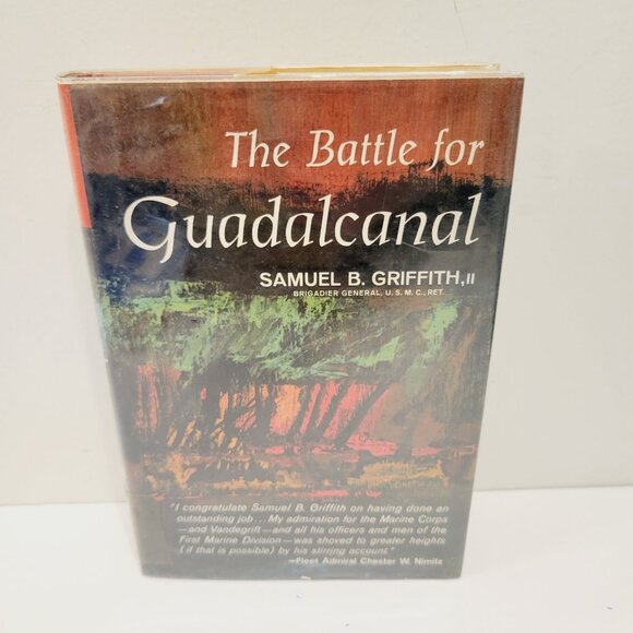 Vtg 1963 3rd Print The Battle For Guadalcanal Samuel Griffith II HC Lib Book - Picture 1 of 4